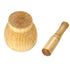 Grinding Bowl Grinder,Bamboo Mortar and Pestle,Kitchen Tool,Grinder for Herbs Spice Guacamole Garlic Ginger Root/Coffee,Handmade Garlic Press Crus...