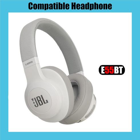E55BT Earpads Replacement Ear Pads Cushion Cups Muffs Foam Pillow Parts Cover Compatible with JBL E55BT Over-Ear Headphones (Grey)......
