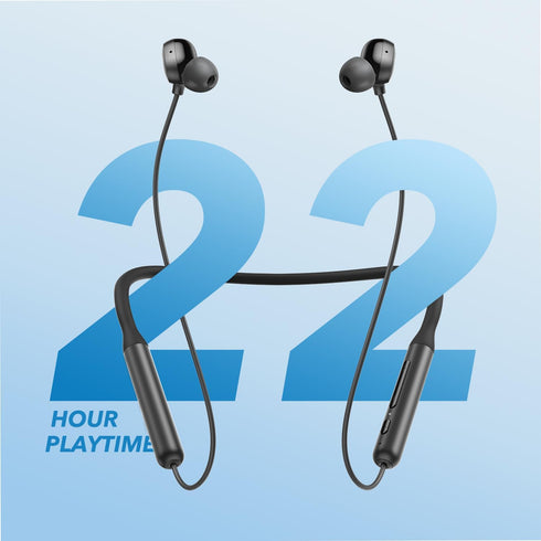 Soundcore by Anker Life U2i Wireless Neckband Headphones, 10mm Drivers with BassUp Technology, 22H Playtime, AI-Enhanced Calls, Foldable and Light...