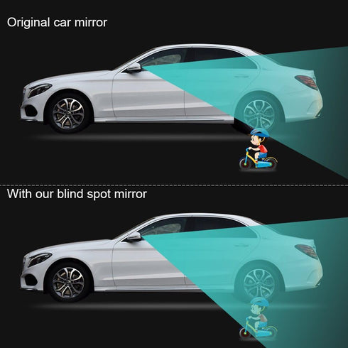 POMFW Blind Spot Mirror, 2 inch Rearview Convex Side Mirrors for Cars SUV Truck Van Stick on 3M Adhesive, Rear View HD Glass Frameless Sway Rotate...
