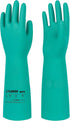 LANON Nitrile Chemical Resistant Gloves, Reusable Heavy Duty Safety Work Gloves, Acid, Alkali and Oil Protection, 18" Length, Non-Slip, Large...