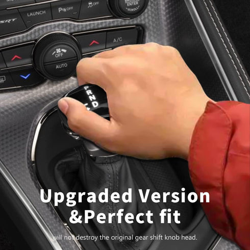 auovo Gear Shift Knob Trim for Charger Accessories Challenger 2015-2023 / Durango 2016-2023 (Black-Blue)...