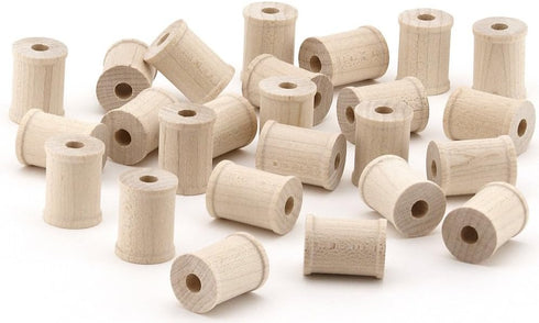 Hygloss Products Wooden Spools for Arts and Crafts – Splinter Free – 1 Inch, 18 Pieces (8572)...