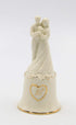 Fine Porcelain Wedding Couple 50th Anniversary Decorative Bell Figurine, 5-5/8" H...
