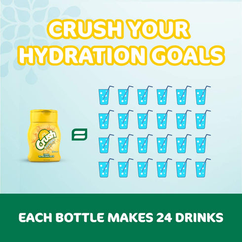 Crush, Pineapple, Liquid Water Enhancer – New, Better Taste! (4 Bottles, Makes 96 Flavored Water Drinks) – Sugar Free, Zero Calorie...