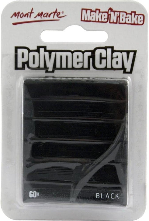 Mont Marte M.M. Make N Bake Polymer Clay 60G - Black...