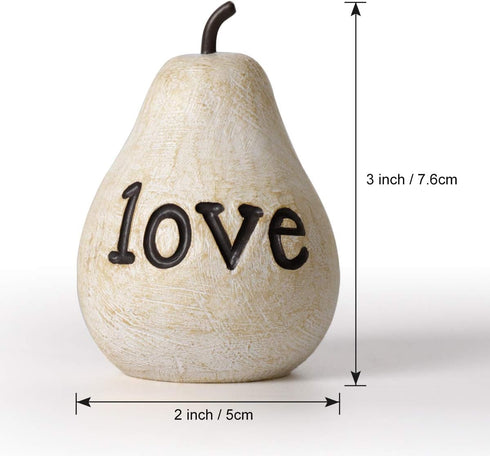 Love You Mom Pears - Gift for Mom, Mothers Day Birthday Gift, Thanksgiving Day Decorations Gifts for Mom, Mom Gifts from Daughters Son, Perfect Pr...
