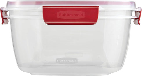 Rubbermaid Easy Find Lids 14-Cup Food Storage Container, Clear with Red Tabs...