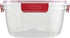Rubbermaid Easy Find Lids 14-Cup Food Storage Container, Clear with Red Tabs...