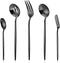 Serving Utensils Set, LAZAHOME Matte Black 5-Piece Hostess Set, Stainless Steel Silverware Flatware Cutlery Serving Set for Dinner Parties Enterta...
