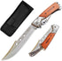 DOOM BLADE Long Blade Pocket Folding Knife - Sharp Survival Work Knives-Foldable Large Knife with Rosewood Handle,Gift for Dad Husband,for Hunting...