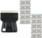 Safe Plastic Scraper Include 10Pcs Scraper Replacement,for Stickers Paint Label Glue Adhesive Removal, Ceramic Glass Window Cleaning...