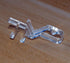 Hidden Channel Valance Clips 1-7/8inch 10pcs Clear Color for Faux and Real Wood Window Blinds Retainer Holder Clip for The Valance with a Groove i...