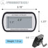 Refrigerator Thermometer Digital Fridge Thermometer for Freezer with Magnetic Back Large LCD, No Frills Easy to Read (Black)......