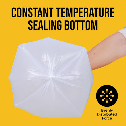 Small Trash Bags 4 Gallon - 100 Count 4 Gallon Trash Bag, White Small Garbage Bags, Unscented Bathroom Trash Bags Kitchen Office, Thickened & Stro...