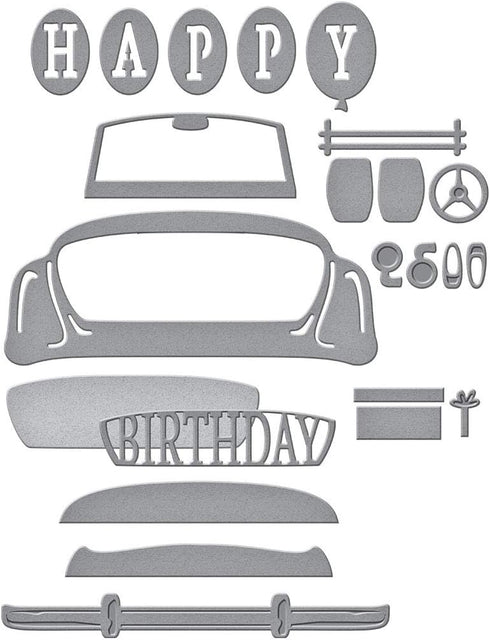 SPELLBINDERS PAPERCRAFTS, INC SPELLBINDER ETCH DIE SUNDAYDRIV, Metal...