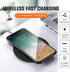 Wireless Charger Ultra Slim 10W Fast Wireless Charging Station Black Qi-Certified?Universal Wireless Charging Station Pad Compatible with Smart Ph...