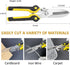 Scissors Heavy duty 9-inch, Shears Multipurpose, Easy Cutting Iron Sheet, Carpet, Leathers, Tin, Wires...