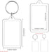 Yaomiao Acrylic Photo Frame Keychain Holder Photo Picture Insert Blank Keyring for DIY Craft...