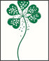Posterizer 1 pcs-minimalist four-leaf clover sweet design poster 2-Floral & Botanical Art- Gift for Men Women Entrepreneur Teens -Chic Home Decor-...