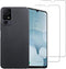 Case for TCL 40 XL,Flexible Soft TPU Scratch Resistant Non-Slip Shock Absorption Back Cover Rubber Slim Back TCL 40XL Phone Case+2 Pack Tempered G...