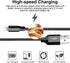 cugunu iPhone Charger, 5 Pack 3/3/6/6/10FT Apple MFi Certified USB Lightning Cable Nylon Braided Fast Charging Cord Compatible for iPhone 14/13/12...