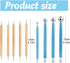9 PCS Dotting Tools Ball Styluses with Box, Pen Dotting Tools Set for Rock Painting, Pottery Clay Modeling Embossing Nail Art...