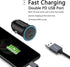 USB C Car Charger, 40W PD Dual Ports Fast Charging Car Adapter, Type C Compact Car Charger Compatible with iPhone 14 13 12 11 Pro Max, iPad Pro, S...