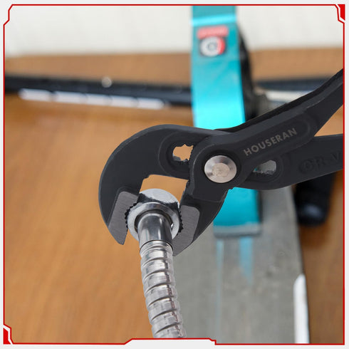 Water Pump Pliers, Slip Joint Pliers, 7 Inch Groove Joint Pliers, Wrench Pliers with Comfort Red Grips, CRV Tongue and Groove Pliers for Home Repa...