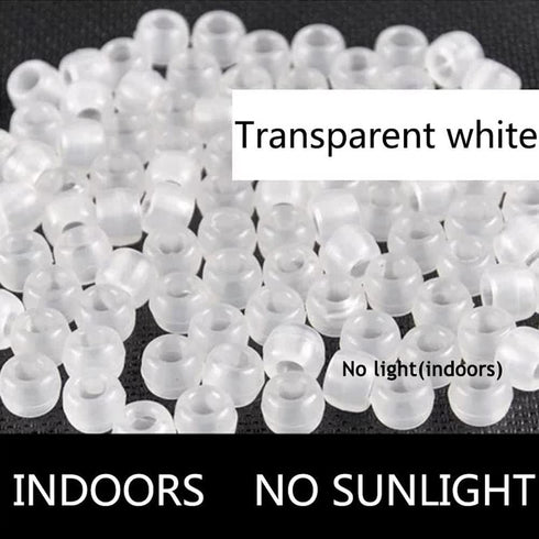 2000 Pcs UV Beads Color Changing Beads UV Reactive Plastic Luminous Pony Beads, Glows in The Dark Bead, Fun for Jewelry/Bracelets Making...