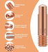 FORTON Mig Welder Tips 30-Pack 0.035" Welding Tips Contact Tip for Mig Welding Gun, Copper...