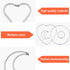 20 Pieces Metal Dream Catcher Rings Circle Heart Moon Shaped Catcher Rings Macrame Hoop Rings for DIY Crafts Wedding Wreath Wall Hanging Decor...