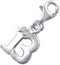 Number 13 Charm Lobster Clasp Sterling Silver 925 for Charm Bracelet...