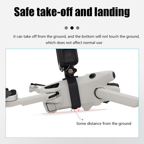 Mini 4 Pro Drone Camera Mount Top Carry Extension Bracket with 1/4 Screw Tripod Mount Adapter Compatible for DJI Mini 4 Pro/Mini 3 Pro/Mini 3 Dron...