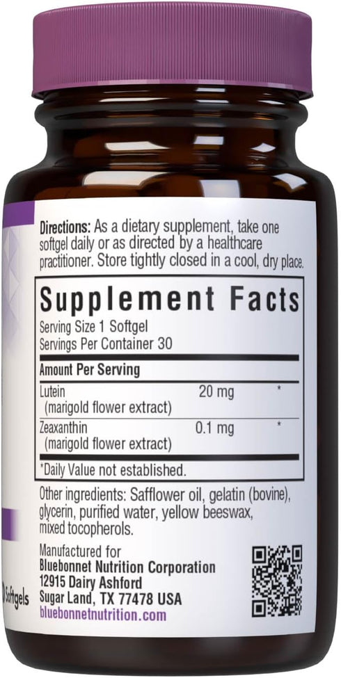 BLUEBONNET NUTRITION LUTEIN 20 mg...