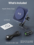 for MagSafe Car Mount Charger - 15W Wireless Magnetic Car Charger Holder for iPhone 15/14/13/12 Series, Air Vent, Stable, Strong Magnets, Vegan Le...