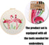 YANCAIYUNL Embroidery Kit for Beginners Flamingo Cross Stitch Embroidery Starter Kit DIY Handmade Needlework for Adults Beginner Tool Kit...
