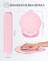 Ergonomic Mouse Pad Wrist Support Set, Memory Foam Keyboard Wrist Rest Set, Relieve Wrist Pain Keyboard Pad, Non-Slip Base Mousepad(Pink Set)...