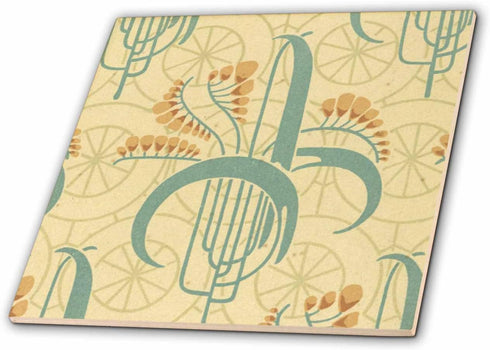 3dRose ct_22308_3 Art Nouveau Soft-Ceramic Tile, 8-Inch...