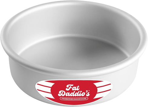 Fat Daddio's Round Cake Pan, 6 x 2 Inch, Silver...
