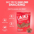 LAIKI Gluten Free Rice Crackers, Red Rice, Resealable 3.53 Ounce Bag...