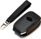 Leather Cover Key Fob Case Compatible with Subaru Keyless Remote Control Forester Impreza Outback WRX BRZ Legacy and XV Crosstrek etc. (A-Black)...