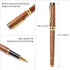 Ayiaren Luxury Walnut Wood Ballpoint Pen Writing Set with 2 Black Ink Refills Fancy Business Office Pens Gift Cool Nice Wooden Gel Pen for Men Wom...