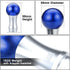 J2 Engineering J2-SK-010-BL 2-Piece Ball Teardrop Style Aluminum 6-Speed Manual Transmission Shift Knob with Thread Adapters Fits M8 M10 M12,Blue/...