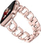 OULUCCI Bands Compatible Apple Watch Bands 41mm 40mm 38mm Women Iwatch Rose Gold Series 9 8 7 6 5 4 3 2 1, D-Shape apple watch bands for women...