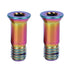 2PCS Titanium Bicycle Rear Derailleur Jockey Wheel Bolt M5x14.2mm (Rainbow)...