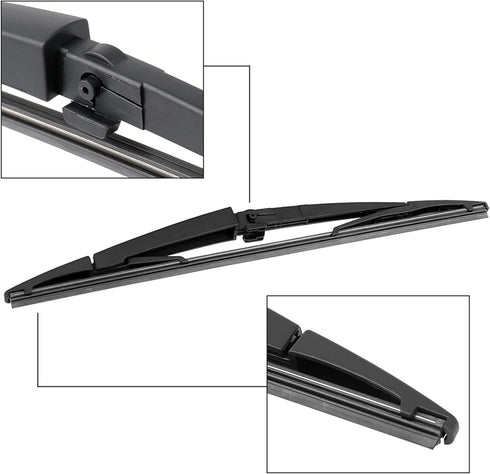 X AUTOHAUX Rear Windshield Wiper Blade Arm Set for Jeep Grand Cherokee Commander 2005-2010...
