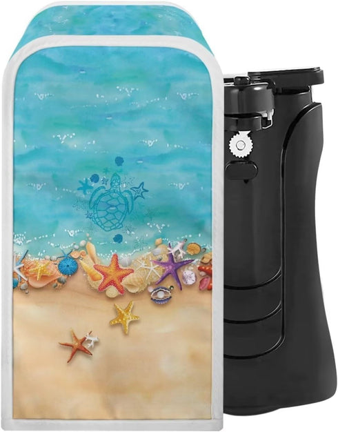 Starfish Sea Electric Can Opener Dust Cover Portable Can Opener Dust Cover Stain Resistant Dust Covers for Small Kitchen Appliance...