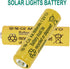 12 Packs 1.2V 800mAh NI-CD AA Rechargeable Batteries for Garden Landscaping Solar Lights, Security Lights...