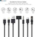 304 Stainless Steel Cable Holder, Aesthetic Cute Desk Accessories, Office Computer Desk Organizers, Cord Management, Charger Keeper, Charging Wire...